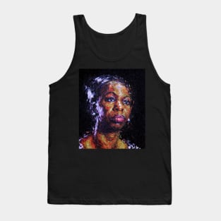 Black is the colour of my true love's hair - Nina Simone Tank Top